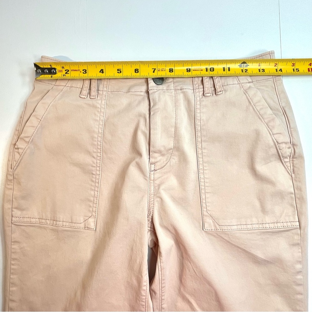 ANTHROPOLOGIE PILCRO Women's Pale Pink Twill Stretch Ankle Pants Size 26 - Picture 7 of 9